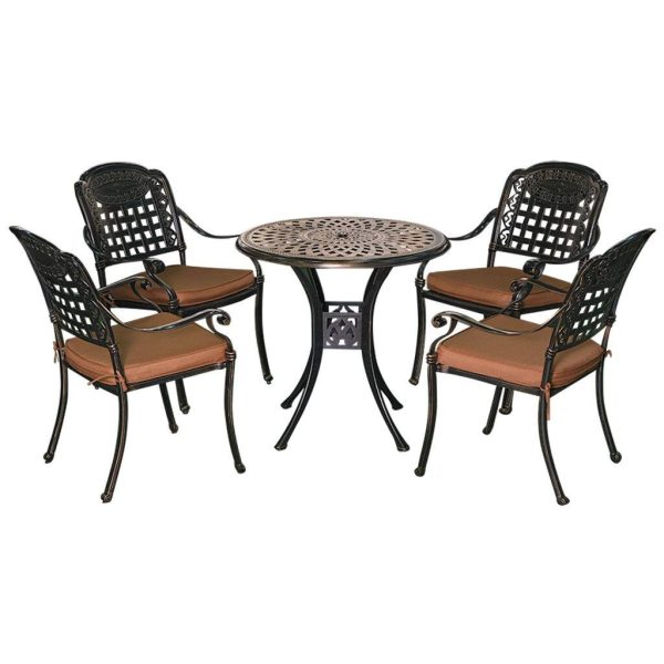 Outdoor Garden Cast Aluminium Dining Set