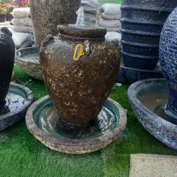 Rustic Brown Antique stone Fountain - Image 2