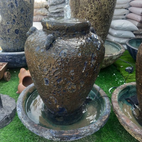 Rustic Blue Antique stone Fountain - Image 2