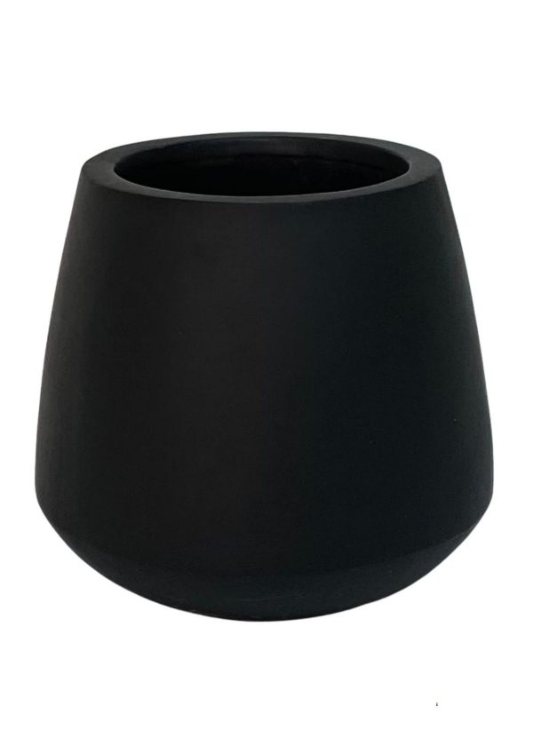 Laure Charlotte Black Fiber Planter (Bowl)