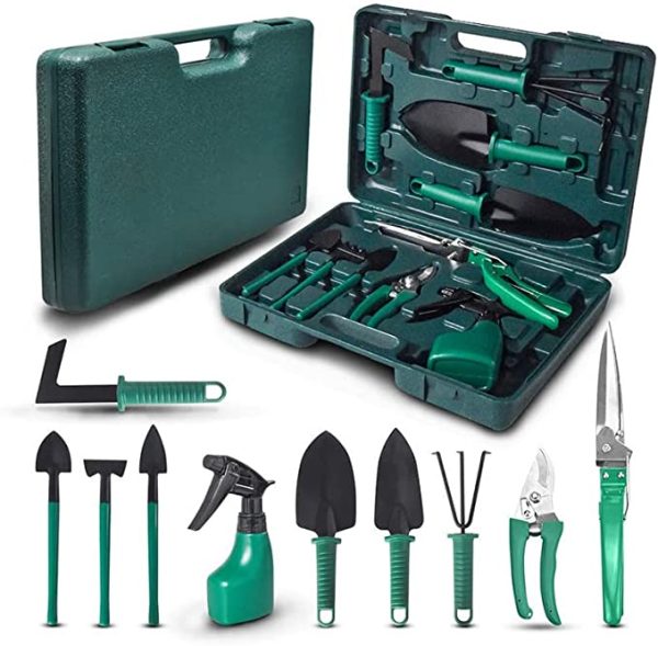 Gardening Tools10 Pieces with Carrying Case