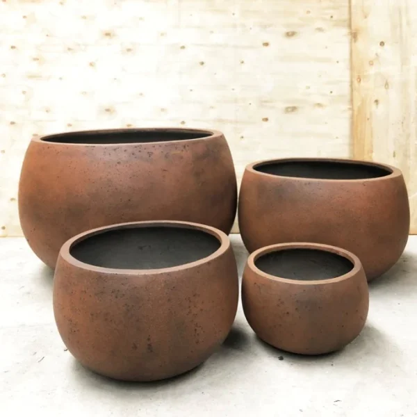 Drum Poly Fiber Rust Pot Fc