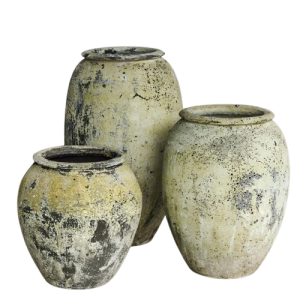 Ancient  Tall Egg Ceramics Planter ACA