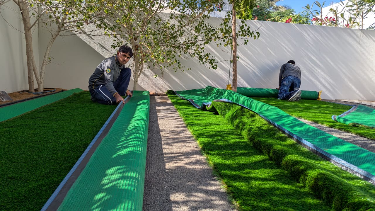 Garden Grass Installation