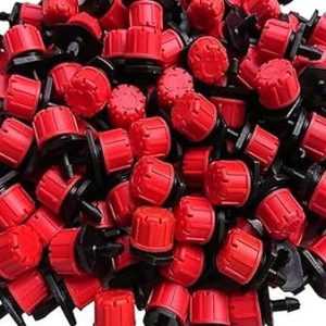 Garden Irrigation Misting Micro Flow Dripper Drip Head Hose Drip 8 Hole -100 Nos